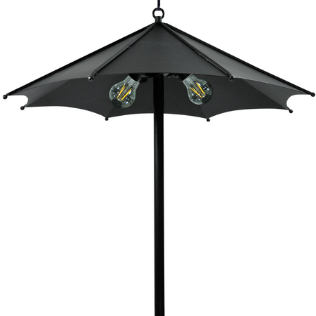Lampa Wisząca Sufitowa Żyrandol 3xE27 PARASOL Czarna - GOLDLUX (Polux)