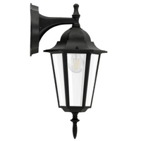Kinkiet Ogrodowy Lampa Elewacyjna LIGURIA-LT dół 1xE27 Czarna - GOLDLUX (Polux)