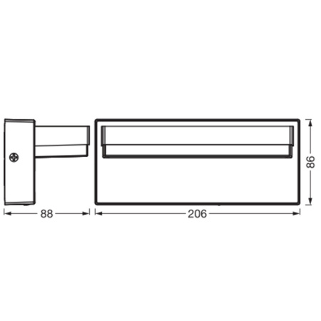 Kinkiet Ogrodowy Lampa Elewacyjna Zewnętrzna LED 12W 1000lm 3000K Ciepła Szary IP54 Endura Osram