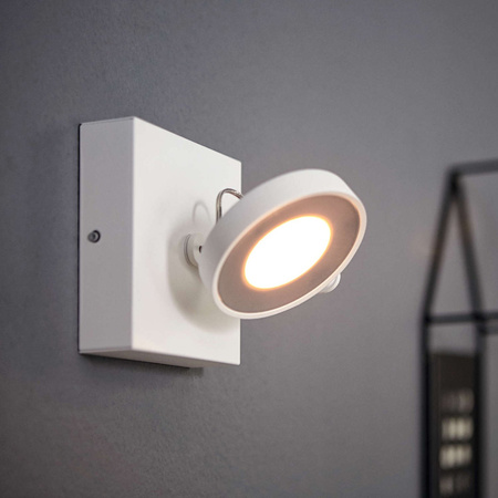 Lampa Ścienna Kinkiet LED 4.5W 500lm 2200-2700K Ściemnialna WarmGlow Biała Clockwork Philips