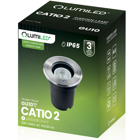 Oprawa Najazdowa Lampa Dogruntowa Wpuszczana GU10 IP65 IK09 Okrągła CATIO 2 LUMILED