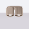 Oprawa Natynkowa 2x GU10 Aluminiowa Taupe Aura Deep Space SL.1815 Sollux