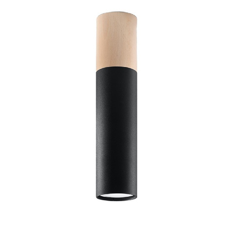Lampa Sufitowa Wisząca Zwis GU10 Tubularna Brązowa Czarna Nowoczesna Pablo Sollux