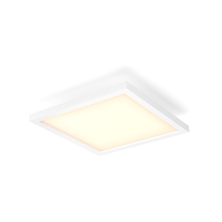 Panel LED Lampa Sufitowa Natynkowa 30x30 cm 19W 1940lm IP20 White Ambiance TW Biała Inteligentna SMART Zigbee Bluetooth Aurelle Philips HUE