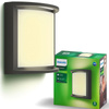 Kinkiet Ogrodowy Lampa Elewacyjna Zewnętrzna LED 3.8W 800lm 2700K Antracyt Samondra Ultra Efficient Philips