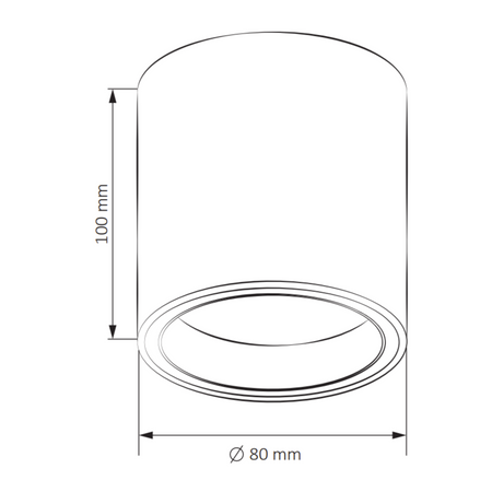 Oprawa Natynkowa Punktowa Spot GU10 Biała FALCO Sanico Goldlux