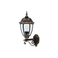 Lampa Ogrodowa Zewnętrzna Kinkiet Elewacyjny LED E27 IP44 Złoty Klasyczny Toronto Rabalux