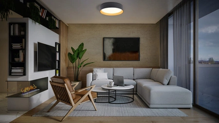 Plafon LED Lampa Sufitowa Natynkowa 30W 45cm SMART+ WiFi CCT Ściemnialna Okrągła Czarno-Złota KURT LEDVANCE