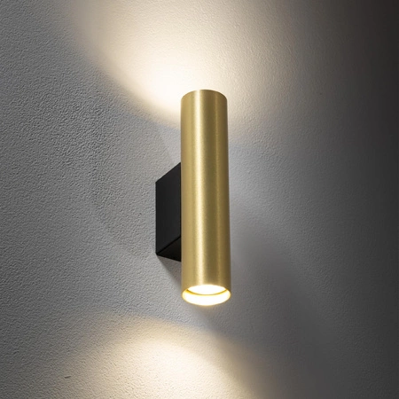 Kinkiet Ścienny Lampa Natynkowa 2x GU10 Złota Nowoczesna FOURTY WALL M 10754 Nowodvorski