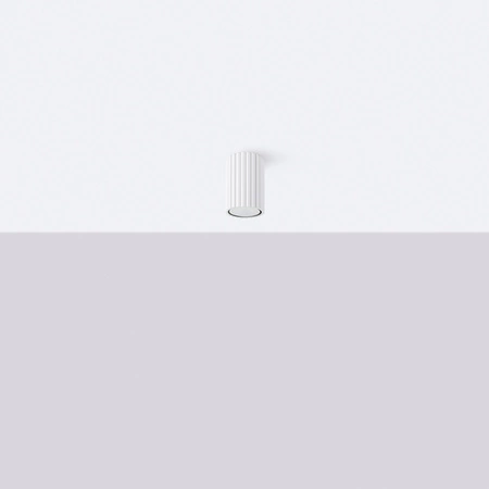 Lampa Sufitowa Oprawa Natynkowa Tuba Spot 1x GU10 Biała Karbon Deep Space SL.1530 Sollux