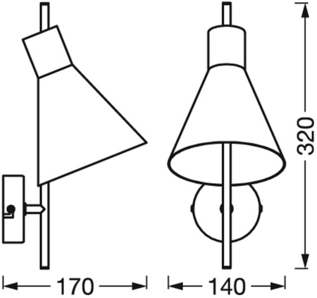 Lampa LED Ścienna Sufitowa Kinkiet Oprawa Natynkowa 5W 300lm CCT Dekoracyjna Czarny Tokio Ledvance