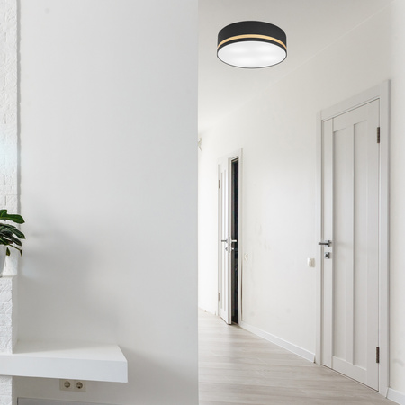 Plafon LED Lampa Sufitowa GLORIA 4xE27 Czarna Biała LM-4.202 Lamkur