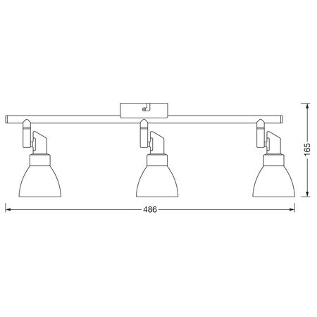 Lampa Sufitowa Ścienna Kinkiet Reflektor 3xG9 1.9W 600lm 2700K Ciepła SPOT LEDVANCE