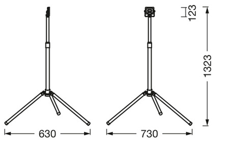 Reflektor Naświetlacz Lampa LED Na Statywie 20W 1800lm 6500K Halogen Roboczy Przenośny Worklights LEDVANCE
