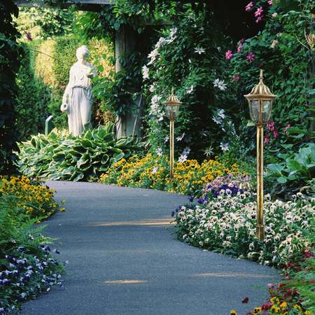 Lampa Ogrodowa Stojąca Słupek E27 Patynowa IP43 Florencja Sanico Goldlux