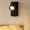 Kinkiet Ścienny Lampa Natynkowa do Czytania GU10 USB Czarny Matowy Timo Masterled