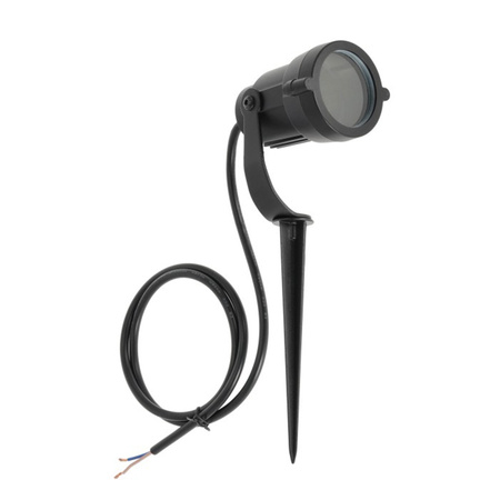 Lampa Ogrodowa Reflektor Wbijany Zewnętrzny 1x GU10 IP65 Czarny Blake Uno Kobi