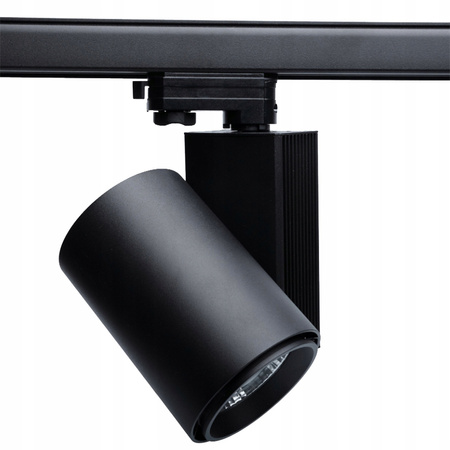 Reflektor Szynowy LED 30W 3000K Lampa do Szynoprzewodów 3 Fazowych Czarna