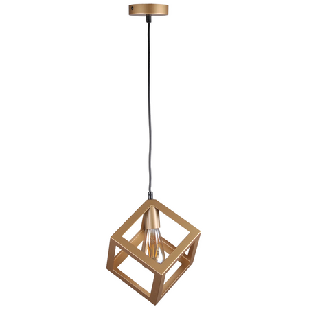 Lampa Sufitowa Wisząca Zwis Dekoracyjna E27 Złota Sweden Sanico Goldlux