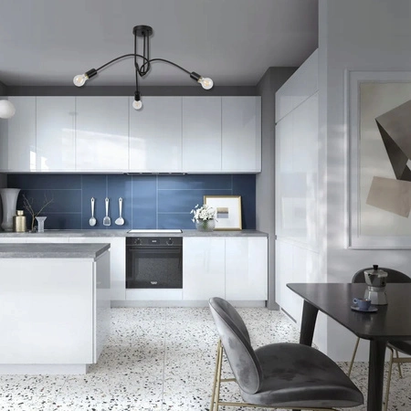 Żyrandol Lampa Oprawa Wisząca Sufitowa Dekoracyjny 3x E27 Czarny Nido Masterled