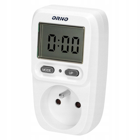 Watomierz z Wyświetlaczem LCD Miernik Licznik Zużycia Prądu Energii do Gniazdka ORNO