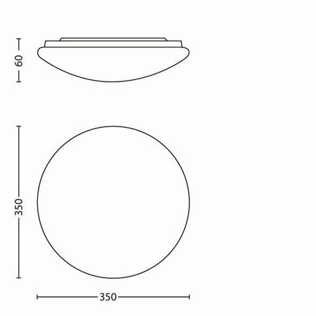 Lampa Sufitowa Plafon Natynkowy LED 17W 1700lm 2700K Biała Twirly Philips