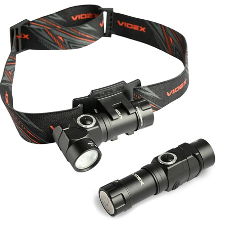 Latarka Czołowa Przenośna 2w1 LED 10W 600lm 7 Trybów Pracy Wodoszczelna IP66 Videx