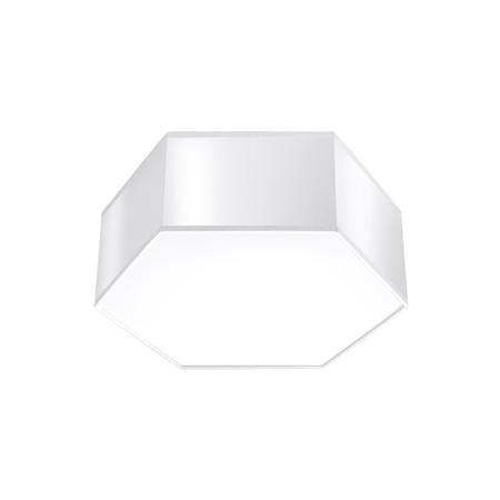 Lampa Sufitowa Oprawa Natynkowa 2x E27 Plafon Wielokątny Biała Nowoczesna Sunde Sollux