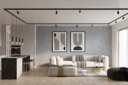 Reflektor szynowy 3 – fazowy LOOPEZ czarny/złoty GU10 3000K 7W 510lm