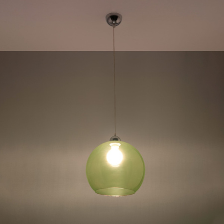 Lampa Sufitowa Wisząca Zwis Kula E27 Okrągła Zielona Minimalistyczna Ball Sollux