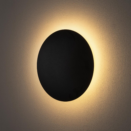 Kinkiet Ścienny Lampa Natynkowa LED 10W 130lm 3000K Ciepła Czarna RING LED M 7635 Nowodvorski
