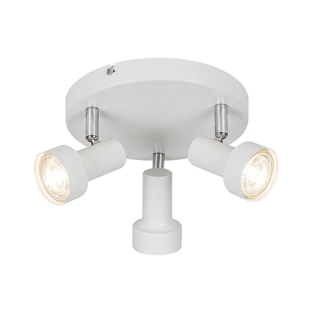 Lampa Sufitowa Oprawa Halogenowa Punktowa Reflektor Spot 3x GU10 Biały Klasyczny Konrad 5356 Rabalux