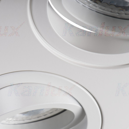 Oprawa sufitowa PODWÓJNA halogenowa podtynkowa SEIDY MR16 Gx5,3 biały mat Kanlux