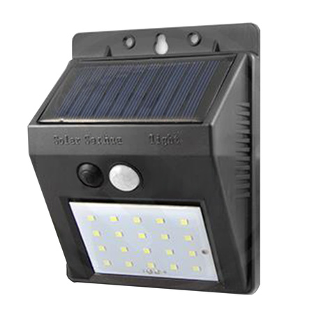 Naświetlacz Solarny LED 3W 5500-6000K Zimna IP65 Czarny Masterled Czujnik Ruchu