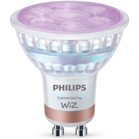 2x Żarówka LED GU10 Reflektor PAR16 4.7W = 50W 345lm 2200-6500K RGB + TW Inteligentna SMART WiFi Bluetooth Aplikacja WiZ Philips