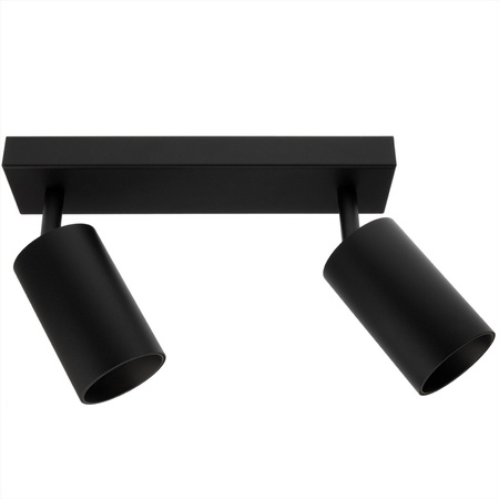 Lampa sufitowa QUALIS SPOT Reflektor Oprawa Halogenowa 2xGU10 Czarna