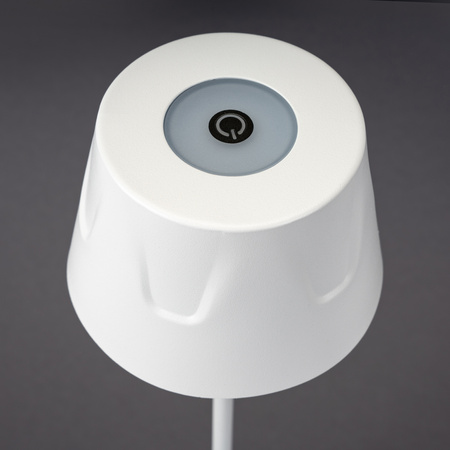 Lampa Ogrodowa LED Stojąca Ozdobna Stołowa Nocna USB Ściemnialna Dotykowa Biała FIORA LUMILED