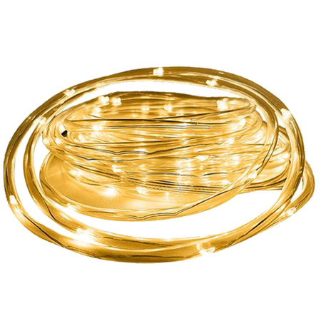 Girlanda Solarna Ogrodowa 100x LED Ozdobna Łańcuch Świetlny 11,9m 3000K