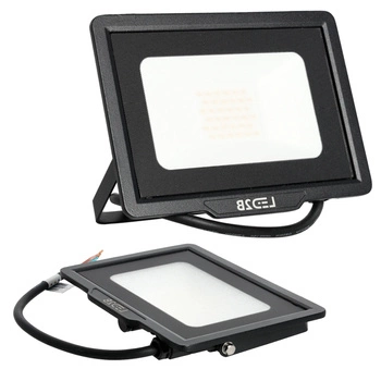 Naświetlacz LED Zewnętrzny Ogrodowy 30W 2550lm 6500K Zimny 120° IP65 Czarny MH Kobi