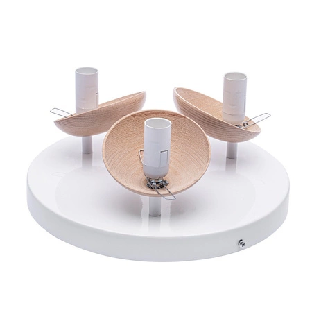 Lampa Sufitowa SFERA Drewniana 3xE14 Milagro