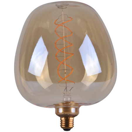 Żarówka Dekoracyjna LED E27 FILAMENT S190 4W 260lm 1800K Ciepła 320° DecoVintage Amber GOLDLUX (Polux)