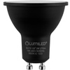Żarówka LED GU10 Reflektor PAR16 3W = 25W 270lm 6500K Zimna 120° Czarna LUMILED