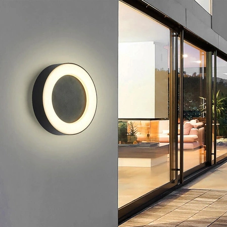 Kinkiet Ogrodowy Elewacyjny Lampa Zewnętrzna LED 12W 4000K IP54 LIBRA