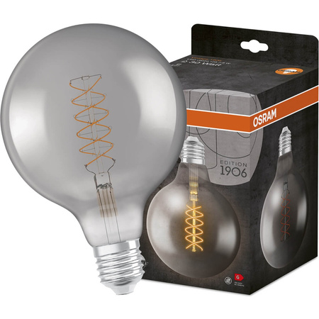 Żarówka Dekoracyjna LED E27 G125 7,8W = 30W 360lm 1800K Ciepła 320° Filament Ściemnialna OSRAM Vintage 1906