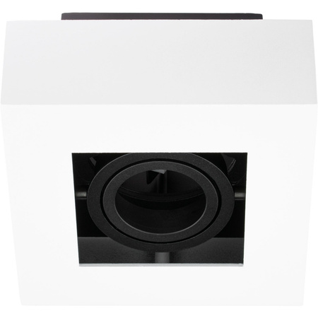 Oprawa Natynkowa HALOGENOWA Ruchoma SPOT GU10 Kwadrat Biała AURI LUMILED