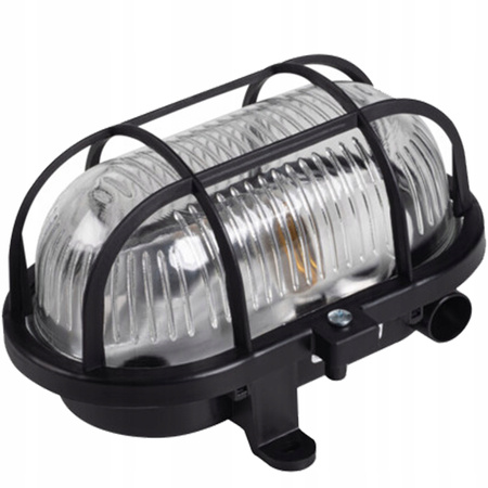 Oprawa Kanałowa MILO 7040T/P-B E27 IP54 Lampa Garażowa Czarna KANLUX