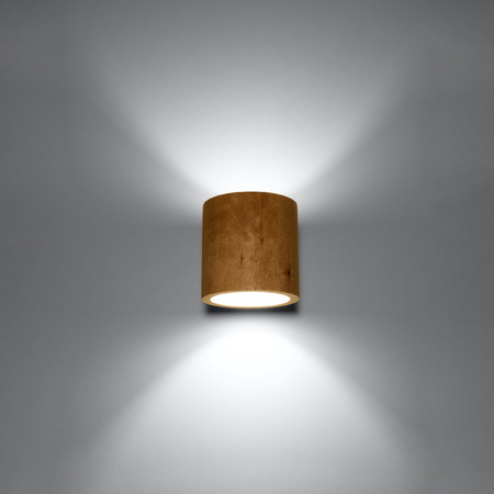 Lampa Ścienna Oprawa Natynkowa SPOT TUBA G9 Cylindryczna Brązowa Skandynawska Orbis Sollux