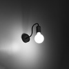 Lampa Ścienna Kinkiet E27 Nieregularna Czarna Industrialna Vector Sollux