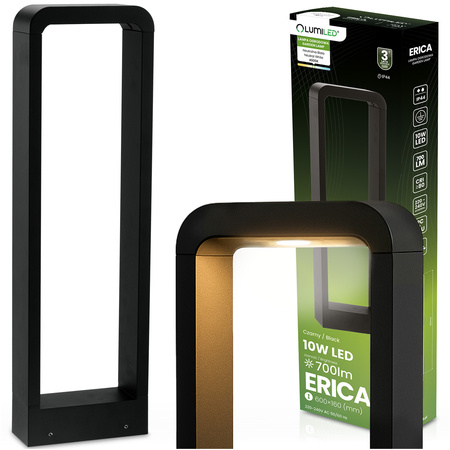 Lampa Ogrodowa Słupek Zewnętrzny Stojący LED 10W ERICA 60cm LUMILED