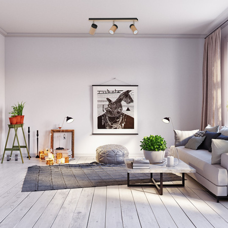 Lampa Sufitowa BARON Czarna 3xGU10 Milagro